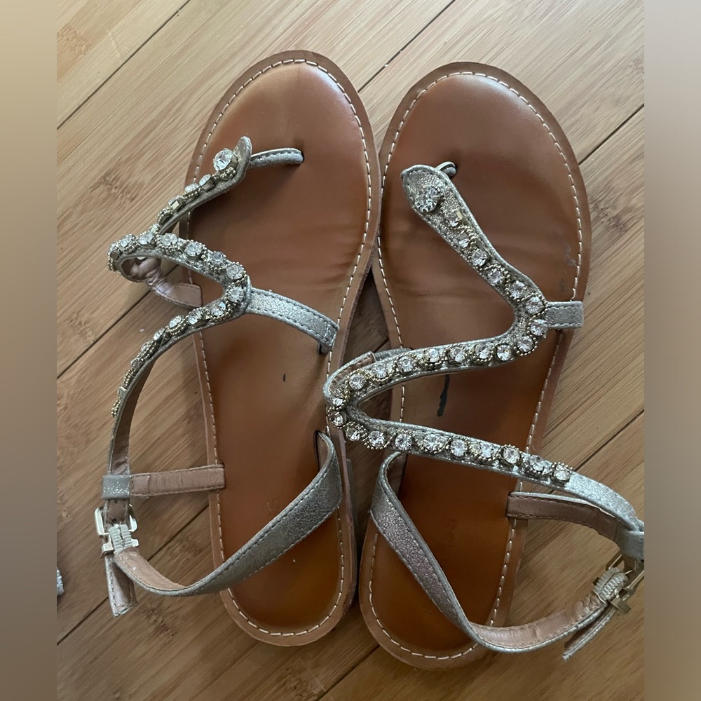 EXPRESS jeweled sandals size 8